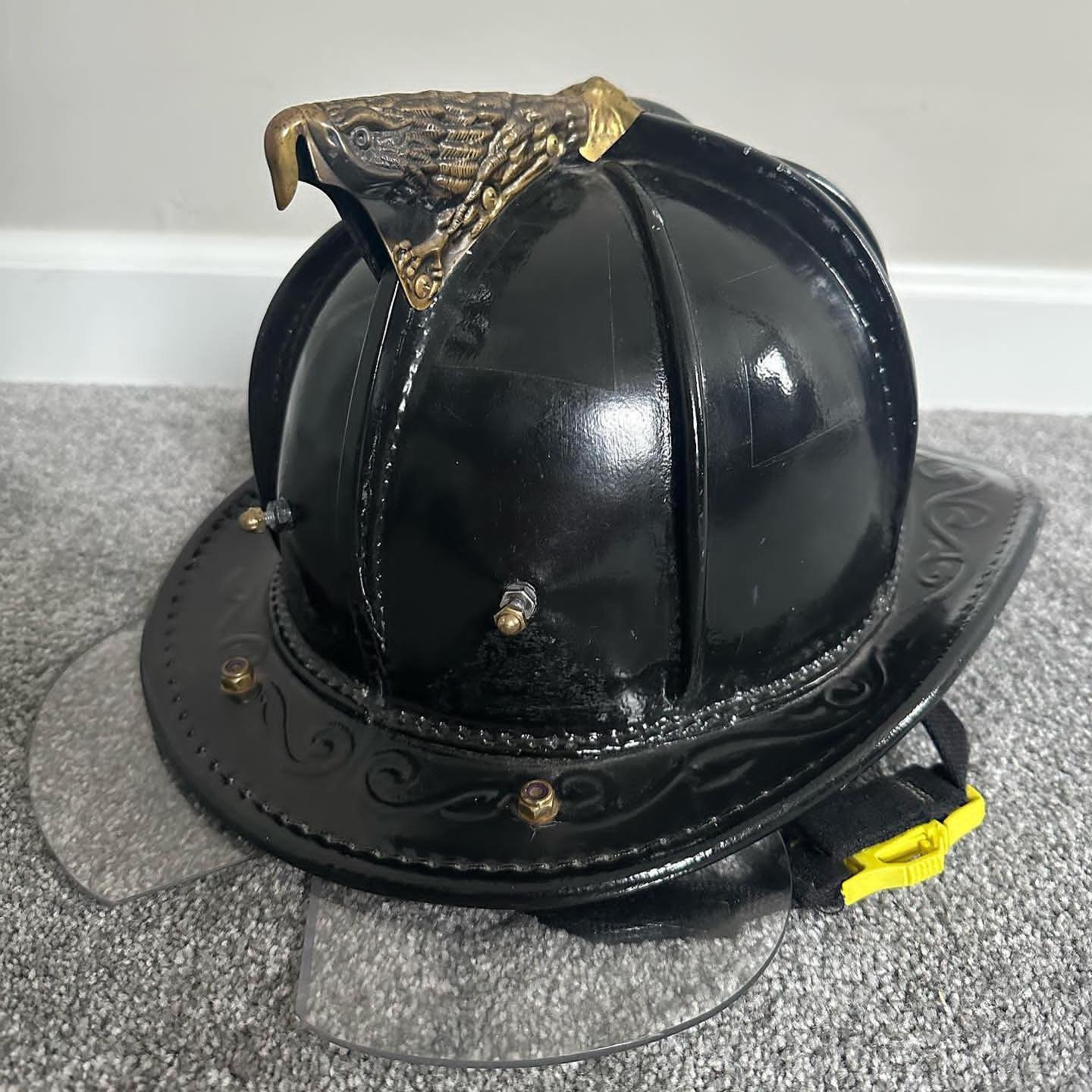 Cairns N6A Sam Houston Leather Fire Helmet MFG 2011 - Sam Houston ...